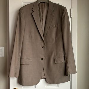 Valentino 100% Wool Tan Single Breasted Blazer